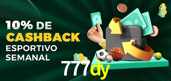 10% de bônus de cashback na 777dy